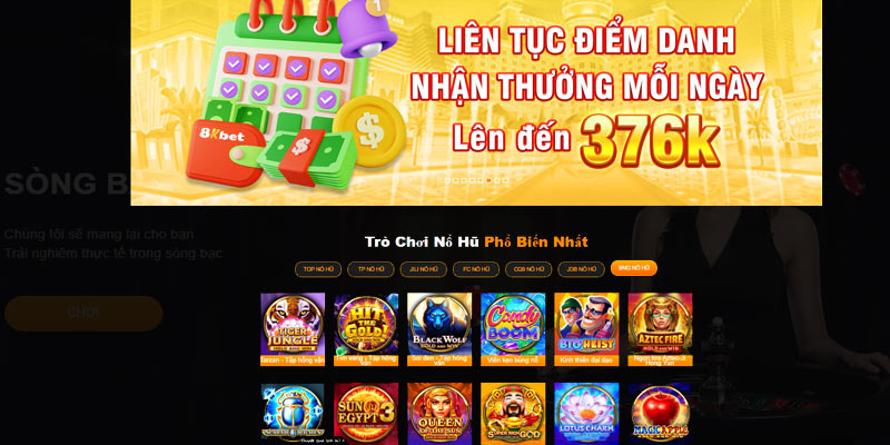 Các tựa game cực hot tại nhà cái 8KBET